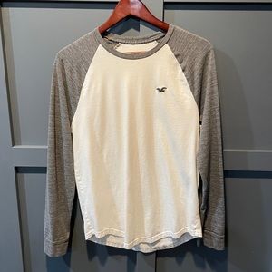 Men’s Hollister Baseball Burnout LS Tee - small
